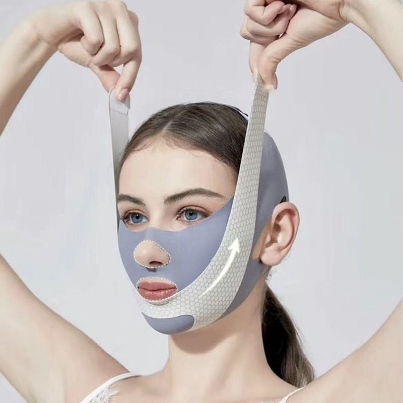 Nakts sejas maska ar grafēnu un tālo infrarozs iedarbību pilnam sejas pacēlumam, bez elektroenerģijas, viengabala bezšuvju korpuss