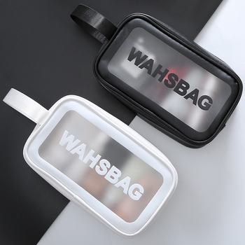 Τσαντάκι μακιγιάζ PVC σε σχήμα κύβου, αδιάβροχο, με διαχωρισμό στεγνού-βρεγμένου και μεγάλη χωρητικότητα