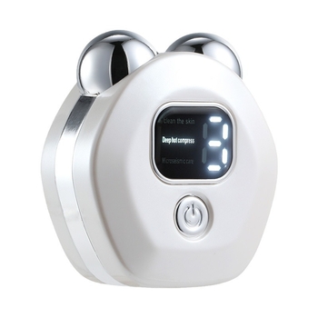 Масажор за цялото тяло с EMS микро ток и двойна ролка, топлинен компрес, USB зареждане, ABS корпус, тегло 50 g