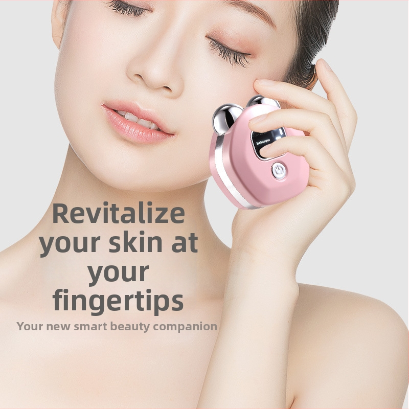 Масажор за цялото тяло с EMS микро ток и двойна ролка, топлинен компрес, USB зареждане, ABS корпус, тегло 50 g