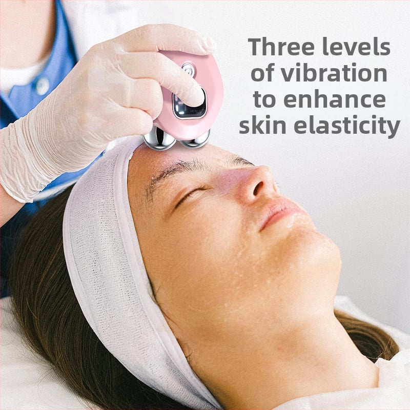 Масажор за цялото тяло с EMS микро ток и двойна ролка, топлинен компрес, USB зареждане, ABS корпус, тегло 50 g