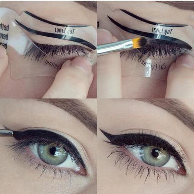 Cat-eye kártya a szemhéj formázásához, két darabos készlet, cateye márka, nettó tartalom 1 g, csomagolás 100 db