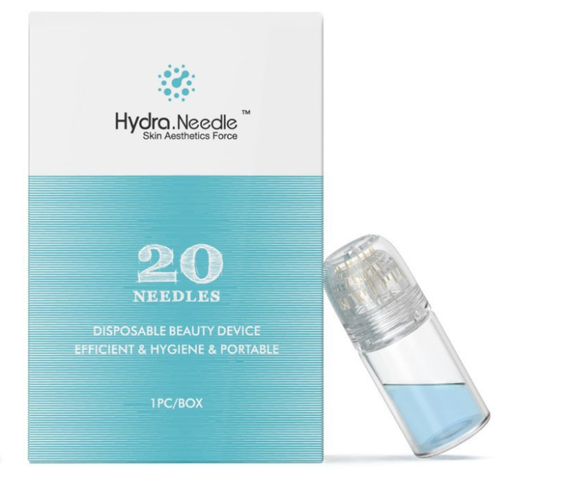 Shihan Hydrapen mikroneedle sistēma ar ūdenī šķīstošu adatu esenci, 64 adatas, pārnēsājams, mājas lietošanai