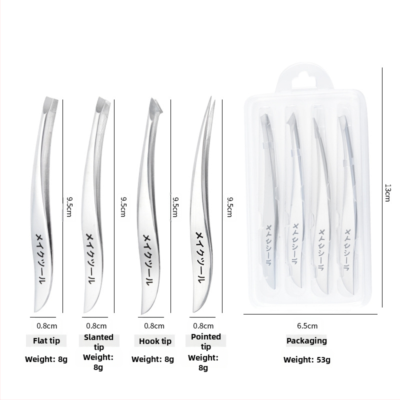 Fengcheng nerezová oceľ klips na obočie kozmetická súprava