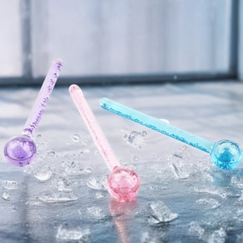 Arcmaszírozó arcra, hideg-kompresszió és jég-hullám funkció – üveg szépség eszköz