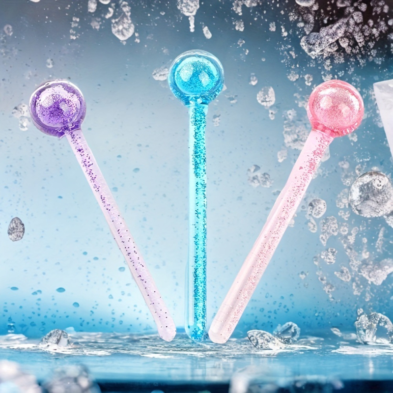 Arcmaszírozó arcra, hideg-kompresszió és jég-hullám funkció – üveg szépség eszköz