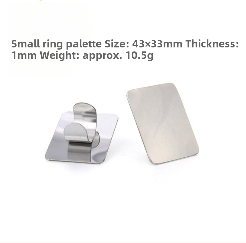 Nerūdijančio plieno makiažo pagrindo špachtelė – profesionalus įrankis makiažui, neabsorbuoja pudros, dažų maišymo lazdelė ir paletės šepetėlis