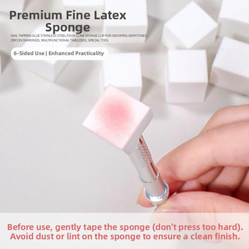 Εργαλείο μανικιούρ: κλιπ από σφουγγάρι με τέσσερα δόντια για σύλληψη λίθων