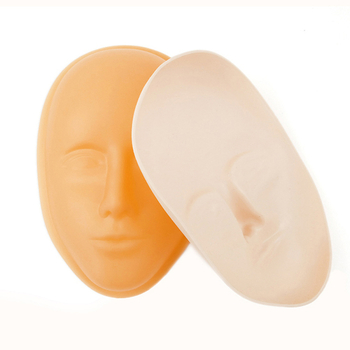 Szilikon 3D szemöldök-tetoválás gyakorló bőr alapzattal és manöken fejjel