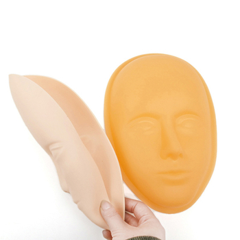 Szilikon 3D szemöldök-tetoválás gyakorló bőr alapzattal és manöken fejjel