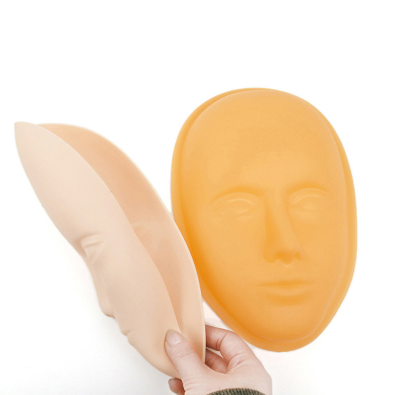 Szilikon 3D szemöldök-tetoválás gyakorló bőr alapzattal és manöken fejjel