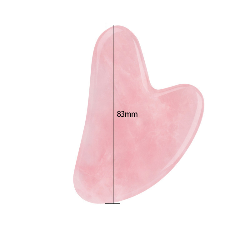 Гуа ша плоча за лице с двойна глава масажор, кристална плоча, естествена смола, марка Yongtu