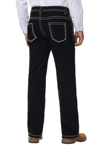 Vyriskos džinsus su šiek tiek platėjančiu kirpimu, 78% medvilnė, siuvinėjimas, vidutinio aukščio juosmuo, užtrauktukas