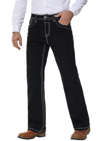 Vyriskos džinsus su šiek tiek platėjančiu kirpimu, 78% medvilnė, siuvinėjimas, vidutinio aukščio juosmuo, užtrauktukas