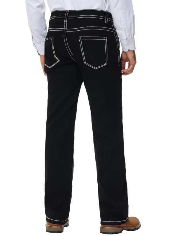 Vyriskos džinsus su šiek tiek platėjančiu kirpimu, 78% medvilnė, siuvinėjimas, vidutinio aukščio juosmuo, užtrauktukas