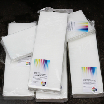 Izolācijas lapas matu krāsošanai, 50 gab., frizieru salonam