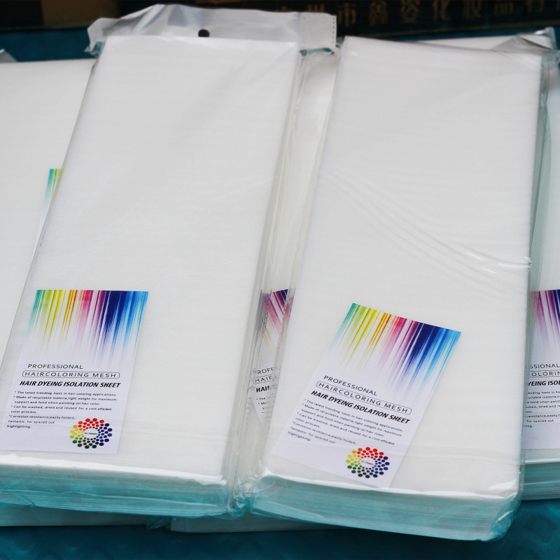 Izolācijas lapas matu krāsošanai, 50 gab., frizieru salonam