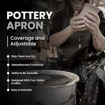 Be rankovių, vandeniui atspari poliesterio prijuostė su keliomis kišenėmis, virtuvei, namams ir lauko darbams