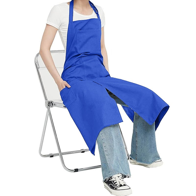 Be rankovių, vandeniui atspari poliesterio prijuostė su keliomis kišenėmis, virtuvei, namams ir lauko darbams