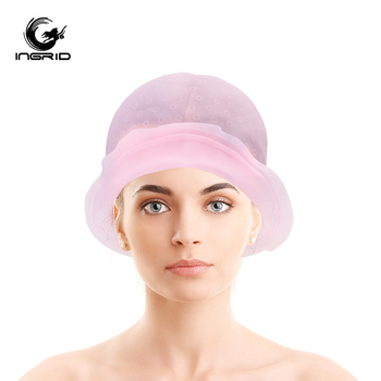 INGRID силиконова шапка за боядисване на кичури с игла, издръжлив салонен инструмент, общо приложение, възможност за частна марка