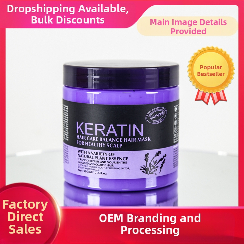 Plaukų kaukė su levandomis ir Brazilijos riešutais, gėlių kvapas, drėkinanti, prieš pleiskanojimą, spalvos apsauga po dažymo