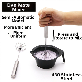 Poluautomatski miješac za bojanje kose za salon i kućnu upotrebu, alat za miješanje krema za bojanje, štapić za miješanje boja