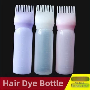 Бутилка за боядисване на коса с гребен апликатор и съд за крем за боядисване, за фризьорски салони