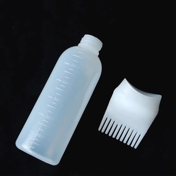 Бутилка за боядисване на коса с гребен апликатор и съд за крем за боядисване, за фризьорски салони