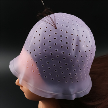 Силиконова шапка за боядисване на коса – дизайн с една дупка и кръгъл отвор; хайлайт капа; марка New Public Dew; произход: Гуанджоу