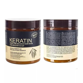 LSKT plaukų kaukė su keratinu – maitina, spalvos apsauga po dažymo, ramina galvos odą, frizz kontrolė