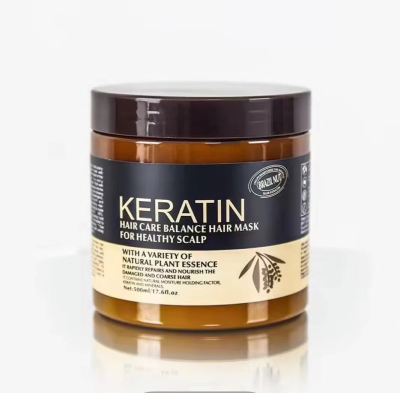 LSKT plaukų kaukė su keratinu – maitina, spalvos apsauga po dažymo, ramina galvos odą, frizz kontrolė