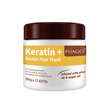 Keratino biotino plaukų kaukė – taiso pažeistus plaukus, maitina plaukų šaknis, stiprina plaukus ir apsaugo nuo lūžimo, tinka visų tipų plaukams
