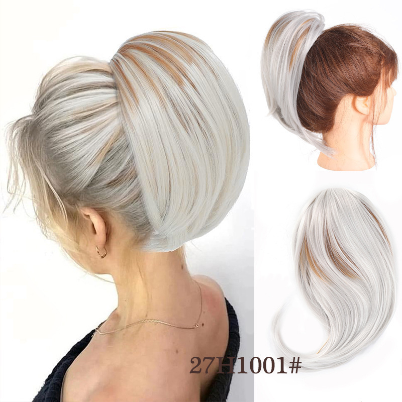 Uodeginė parūka, trumpa tiesi, vidinis užsegimas, aukštos temperatūros pluoštas, modelis PY227, Xia Xun