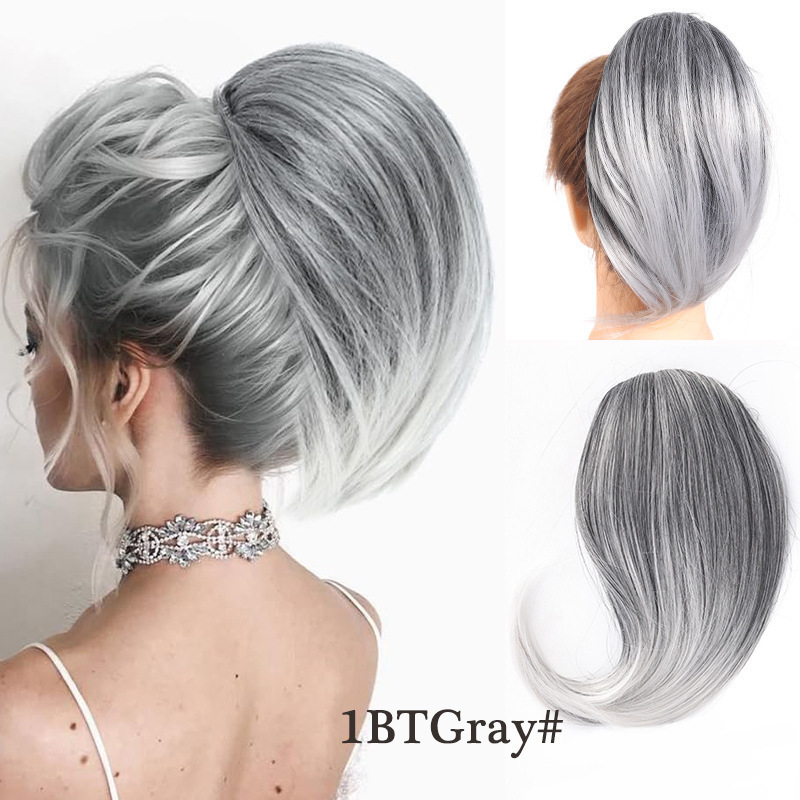 Uodeginė parūka, trumpa tiesi, vidinis užsegimas, aukštos temperatūros pluoštas, modelis PY227, Xia Xun