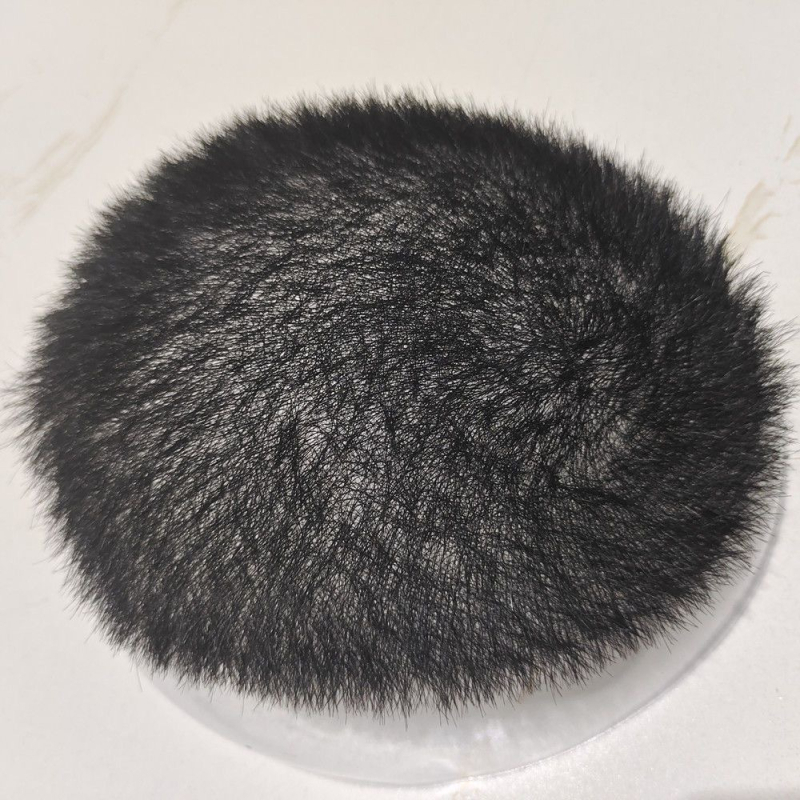 Мъжка перука с пълен биологичен скалп, естествени човешки коси, изцяло ръчно изработена