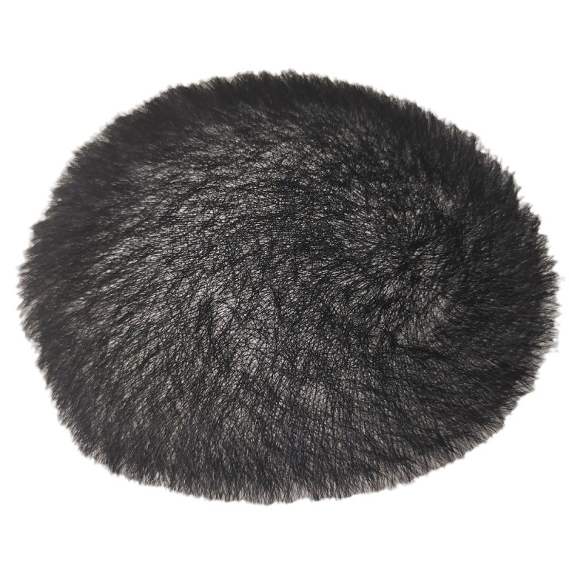 Мъжка перука с пълен биологичен скалп, естествени човешки коси, изцяло ръчно изработена