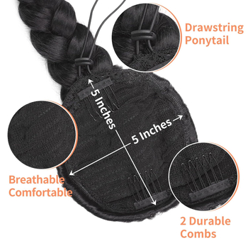 Uodeginė parukė, aukštos temperatūros pluoštas, plaukų paketas, modelis FBBZMW, mechaninis apdorojimas, dažymas be kaitinimo