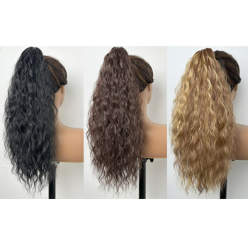 Peruka su aukšta uodega ir pūkuotomis bangomis (modelis W1989 · aukštos temperatūros pluoštas · dažyti ar garinimą galima · prekinis ženklas Sri)