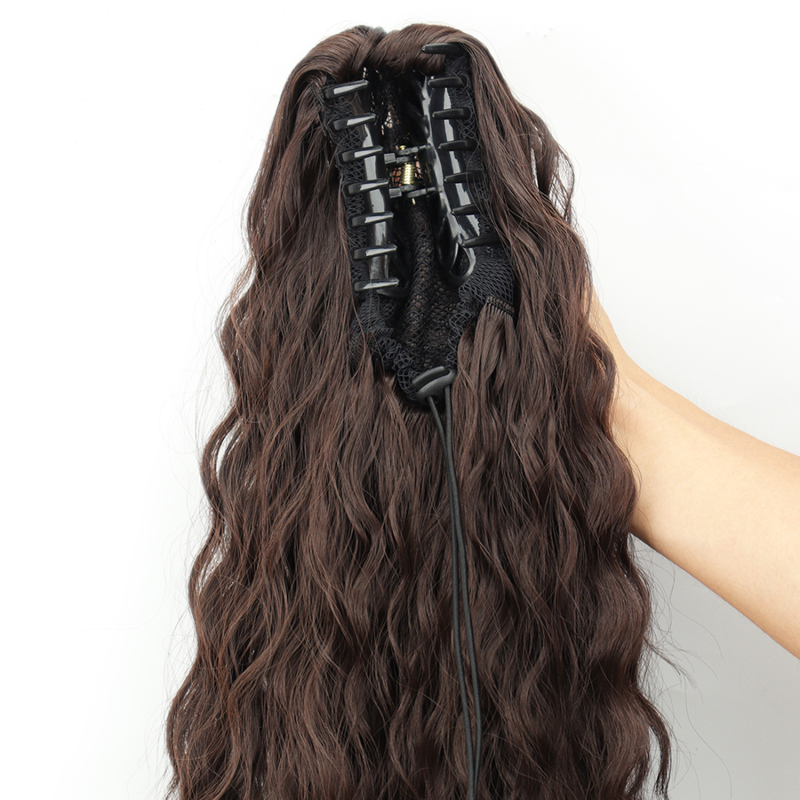 Peruka su aukšta uodega ir pūkuotomis bangomis (modelis W1989 · aukštos temperatūros pluoštas · dažyti ar garinimą galima · prekinis ženklas Sri)