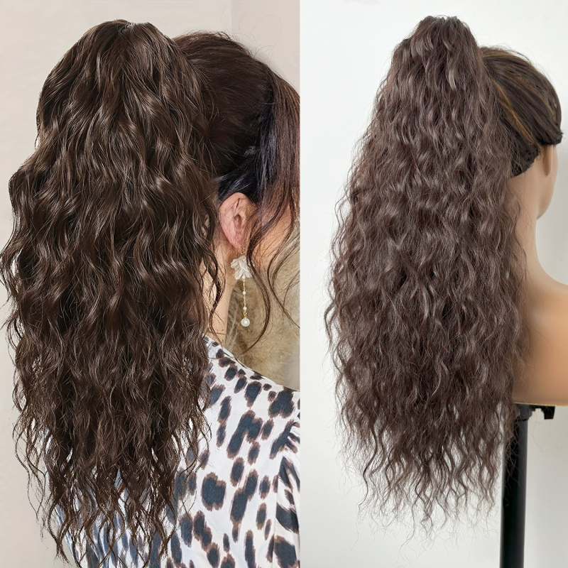 Peruka su aukšta uodega ir pūkuotomis bangomis (modelis W1989 · aukštos temperatūros pluoštas · dažyti ar garinimą galima · prekinis ženklas Sri)