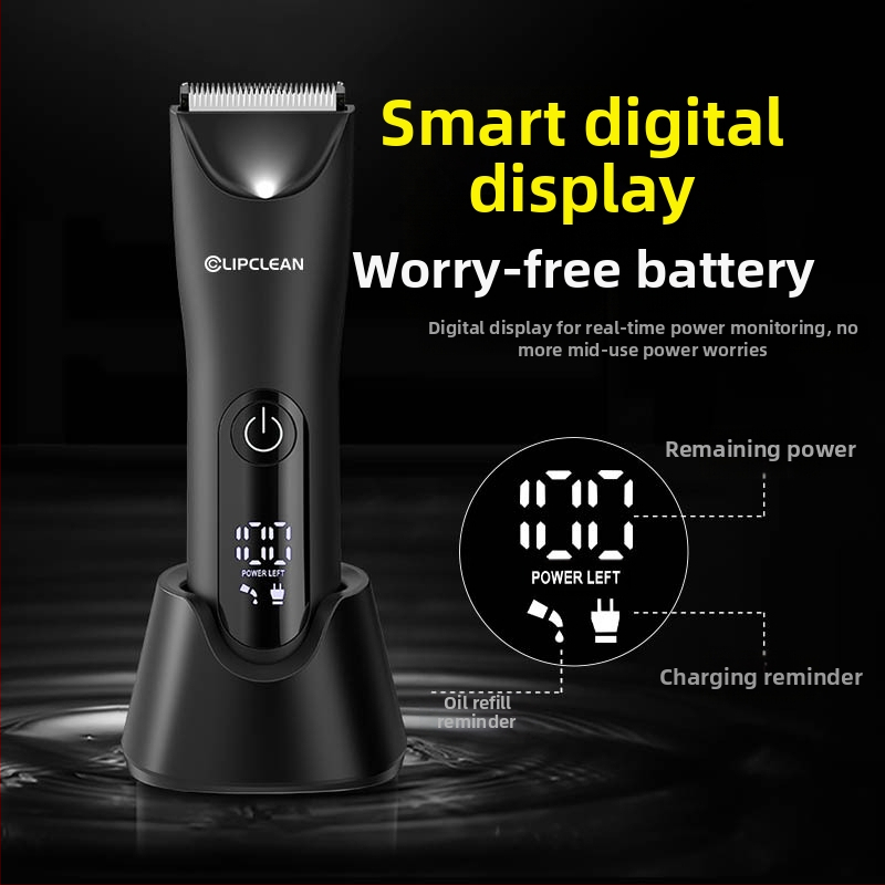 CDH013 USB електрическа машинка за тяло за бръснене, керамична глава за подстригване, безчетков мотор, пълна измиваемост на тялото, мокро и сухо ползване