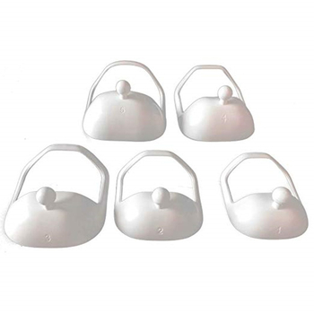 Set șabloane pentru stilizarea bărbii (5 șabloane) – Meilifa unelte plastice pentru înfrumusețare facială, 300 buc.