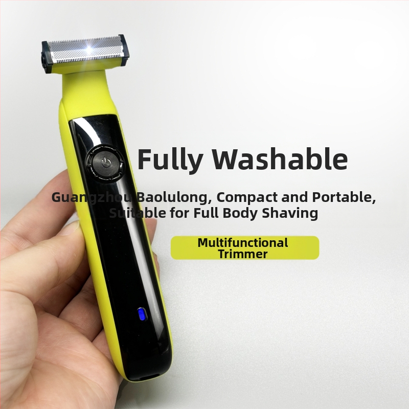 Elektriskais ķermeņa skuveklis visam ķermenim, USB uzlāde, pilnīgi mazgājams, divpusējie asmeņi no smalka tērauda