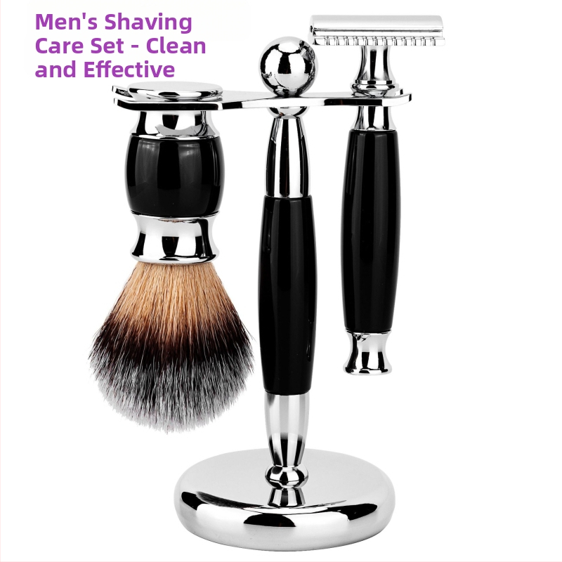 Xinming Roku skuvekļu komplekts ar bārdu otu un putu otu, asmeņi atsevišķi, iepakojumā 50 gab.