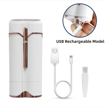 Elektriskā sieviešu skūšana un matu noņemšanas ierīce, mazgājama, ar USB barošanu, divgalvu ar nerūsējoša tērauda asmeņiem, modelis S107, berzes motors