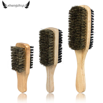 Двустранна четка за брада с оформящ гребен – грижа за брада и почистване, нетно тегло 87 g