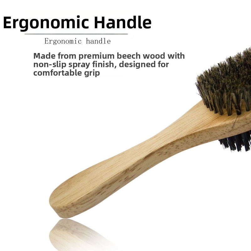 Двустранна четка за брада с оформящ гребен – грижа за брада и почистване, нетно тегло 87 g