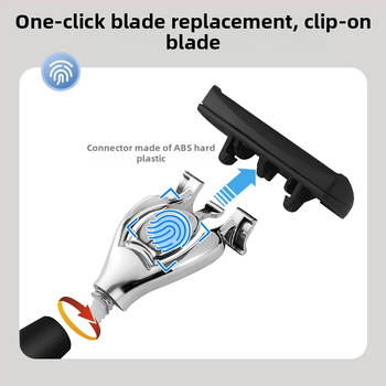 Rokas skuveklis ar sešu slāņu pirkstu rokturiem un septiņu slāņu asmeņa galvu — Jia zhikou