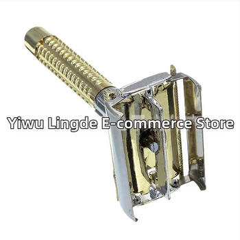 Honglong manuālais skuveklis – nerūsējošais tērauds, divpusējā asmens, klasiskā vīriešu skuvekle