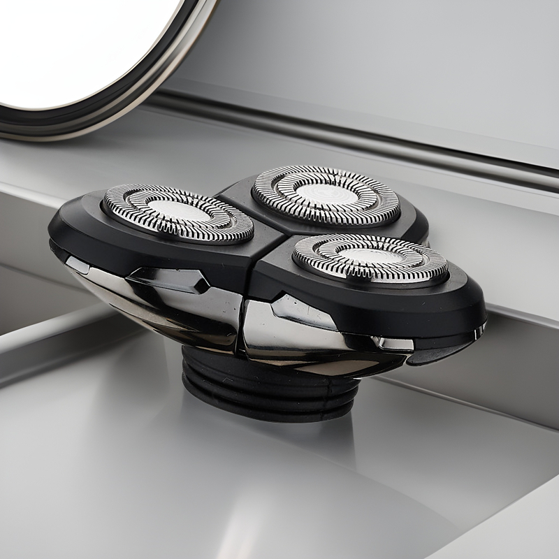 Trijų galvu elektrinio skutimosi galva – ABS korpusas, modelis RQ1050, Minter, pasukama, 35 g